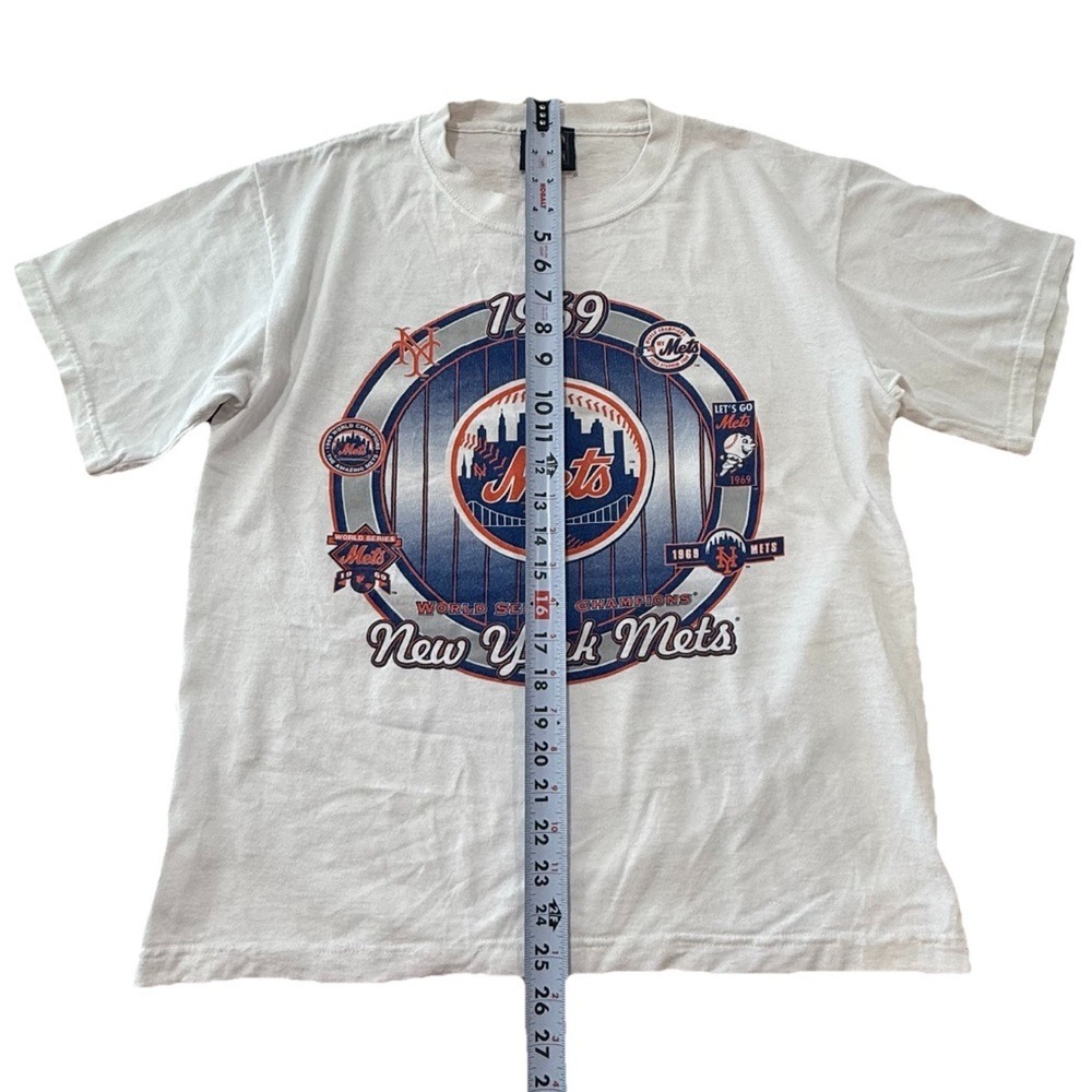 Vintage Baseball New York Mets World Series White T-Shirt - Picture 4 of 8
